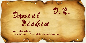 Daniel Miskin vizit kartica